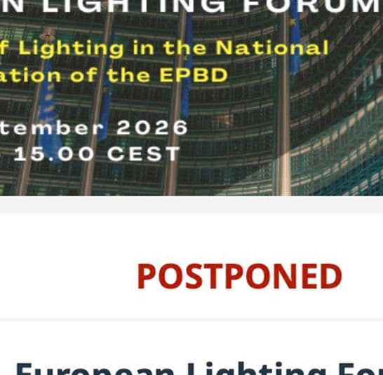 European Lighting Forum – POSTPONED