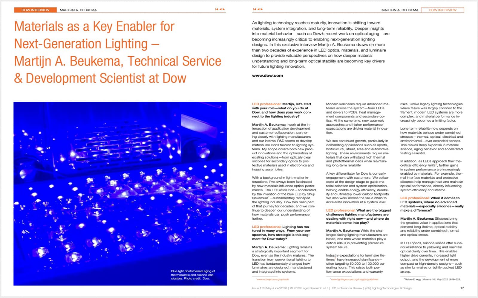Materials as a Key Enabler for Next-Generation LED Lighting