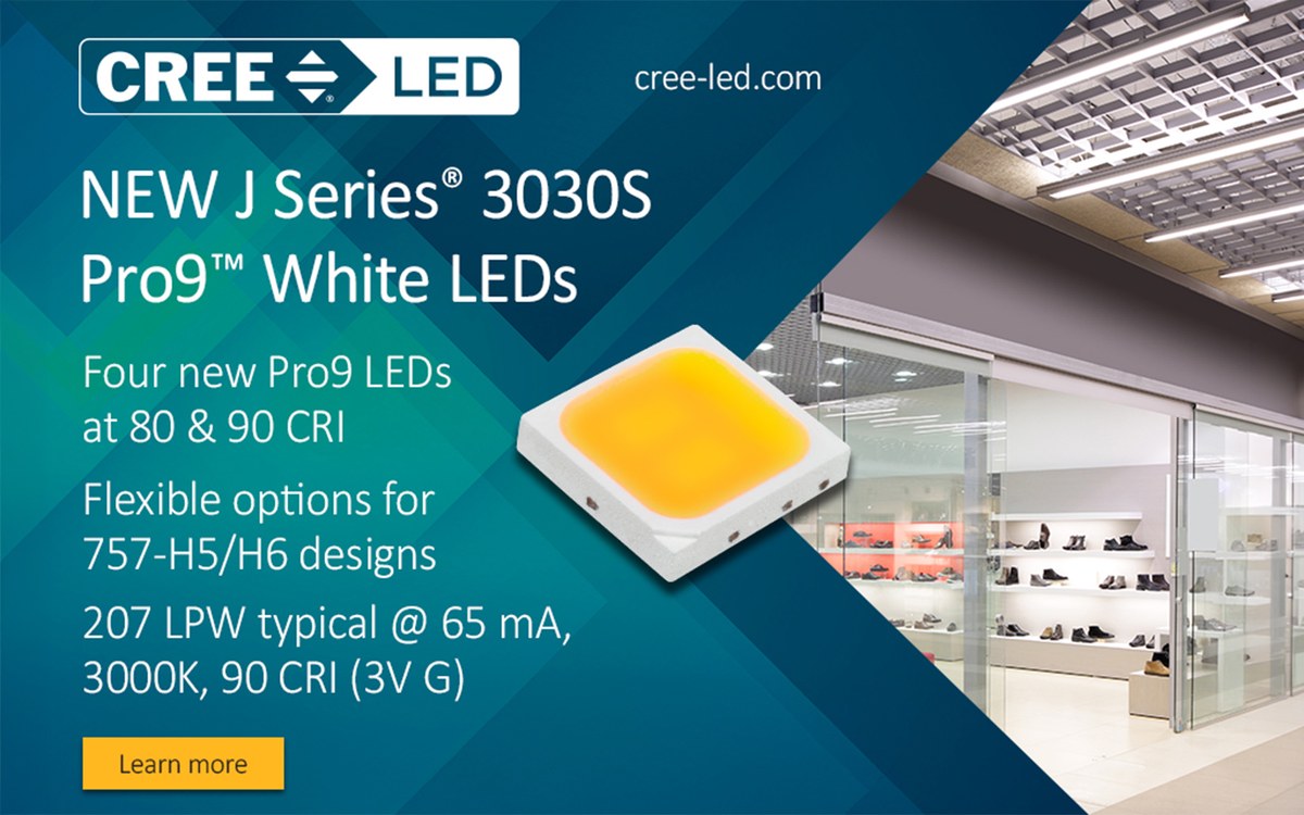 Cree LED Expands J Series® 3030S Portfolio with Pro9™ LEDs — LED ...