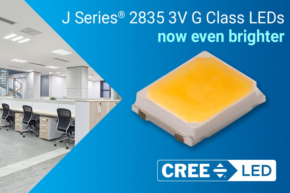 J Series® 2835 G Class 3V LEDs Now Shine Even Brighter — LED