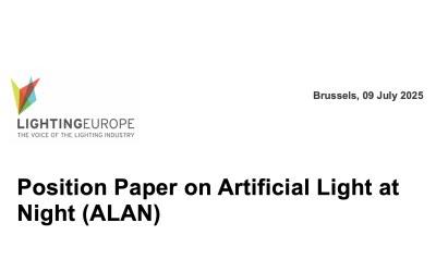 LightingEurope Calls for a Harmonised EU Approach on Artificial Light at Night LightingEurope Calls for a Harmonised EU Approach on Artificial Light at Night