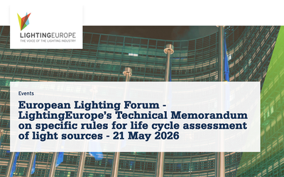 LightingEurope’s Technical Memorandum on Specific Rules for Life Cycle Assessment of Light Sources