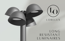 LORELUX®: FROM PLASTIC WASTE TO RESISTANT URBAN LUMINAIRES