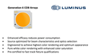 Luminus Leads in Efficacy and Quality of Light with Gen 6 COBs
