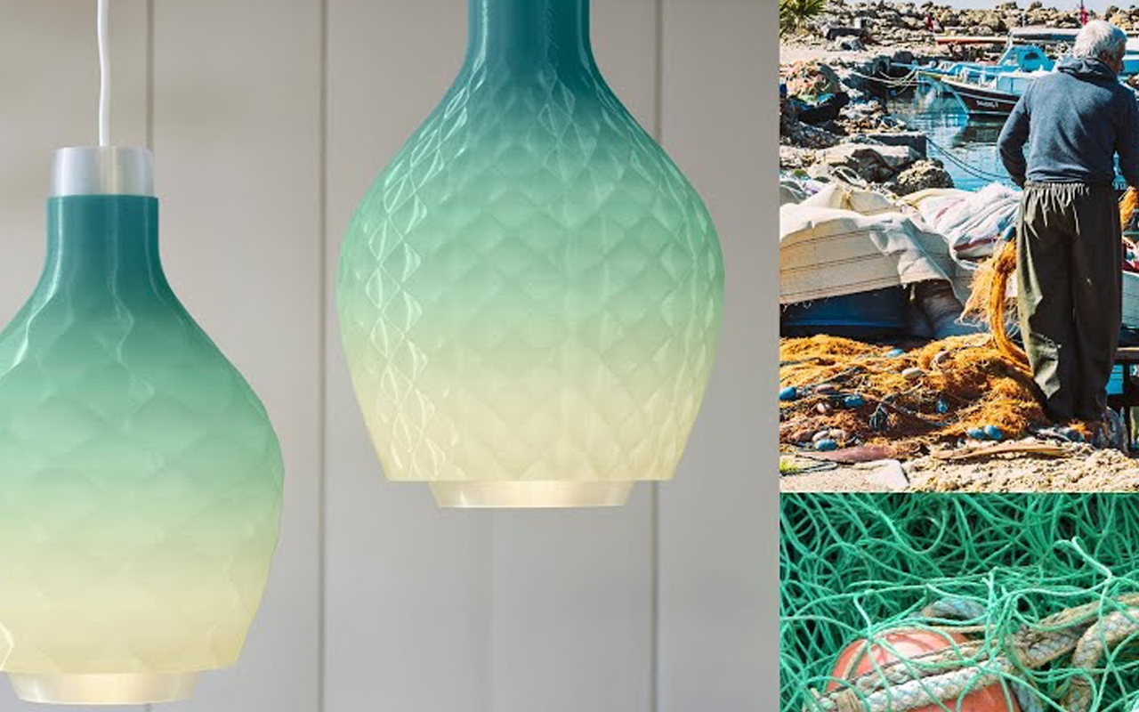 Philips' MyCreation Coastal Breeze Collection made from 100% recycled fishing nets.