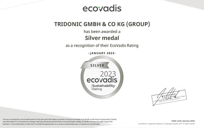 Outstanding Sustainability Rating for Tridonic Outstanding Sustainability Rating for Tridonic