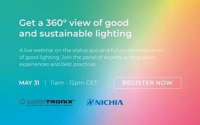 Webinar: Get a 360° View of Good and Sustainable Lighting Webinar: Get a 360° View of Good and Sustainable Lighting