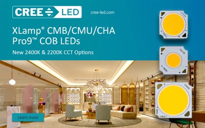 XLamp® CMB/CMU/CHA COB Pro9™ LEDs – New CCT/CRI Options