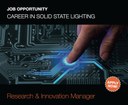 Research & Innovation Manager - Career in Solid-State Lighting