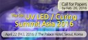 The 5th UV LED/ Curing Summit Asia 2016