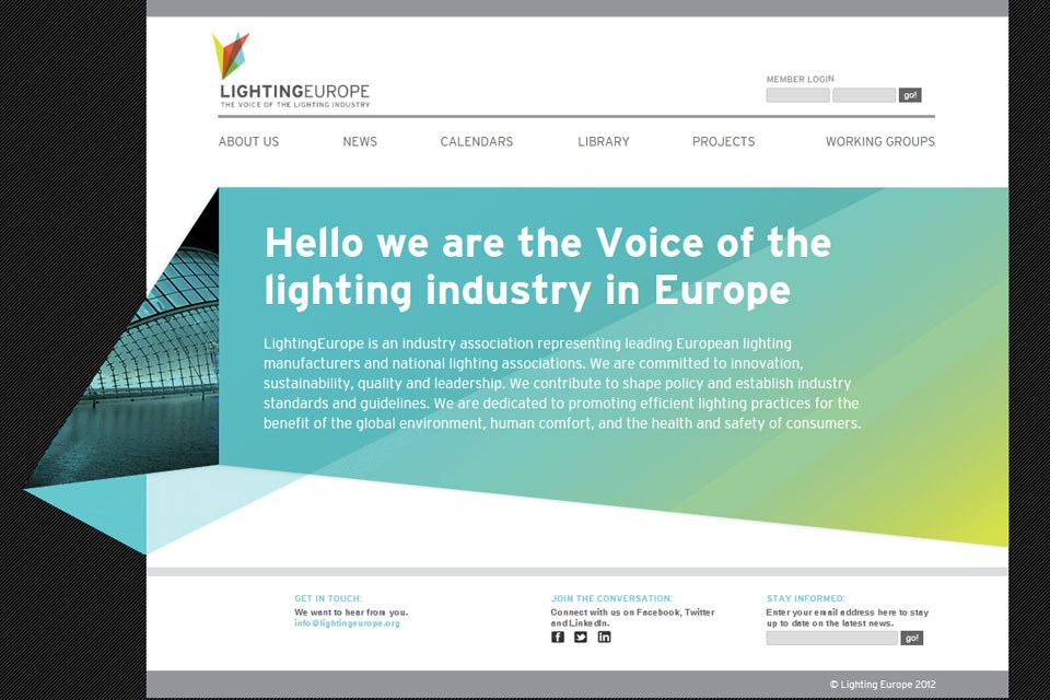 LIGHTINGEUROPE New Representation of Lighting Industry in Europe