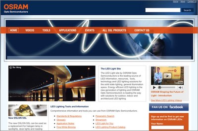 An information source for solid state lighting – the new OSRAM website offers extensive, in-depth information on all things relating to LED lighting technology.