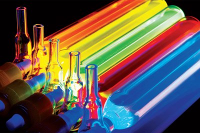 Nanoco quantum dots emission of photons under excitation showing different colors as the result of precisely controlling the size of the particles created during manufacture.