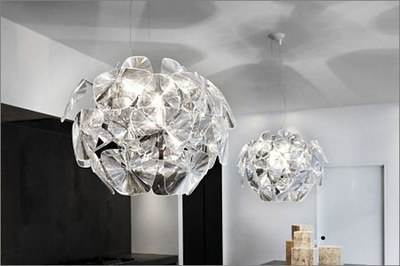 Example of a suspension lamp out of Luceplan’s luminaires portfolio for residential applications.
