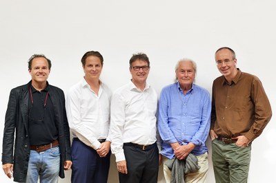 Design Contest Jury (from left to right): Eckstein, Weisl, Luger, Maurer, Naumann - © 2015 Gunnar Menzel