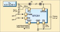 Typical application for STCS1 LED drive