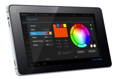 Astera has launched a brand new tablet device, the ARC3, which offers an extensive degree of control over its wireless LED fixtures, aimed at decorative lighting for events and shows