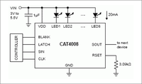 Typical application diagram of CAT4008