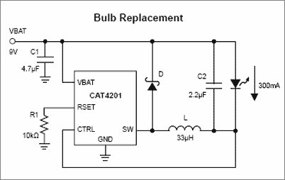 Typical application for CAT4201