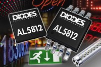 Diodes AL5812 60V linear LED drive is intended for 0.5W midpower LED systems