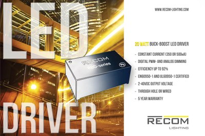 Recom's RBD series LED drivers automatically swith from buck to boost mode if the battery voltage drops below the threshold of the LED string