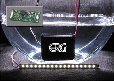 ERG’s Smart Force™ SSL drivers with vacuum encapsulation are so well insulated from the elements that they can light an LED string while literally under water