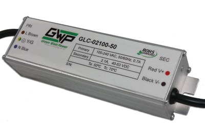GLP'S GLC-50 has efficiencies up to 90% in the series with active Power Factor correction greater than 0.90 on every model