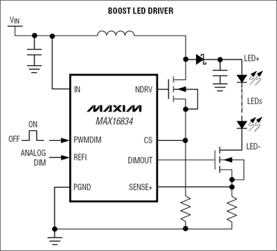 Typical simplified application circuit.