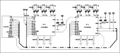 Typical application for  STP24DP05 from the datasheet.