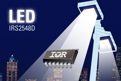 IR's new  IRS2548D LED driver provides PFC and half bridge driver in a single IC