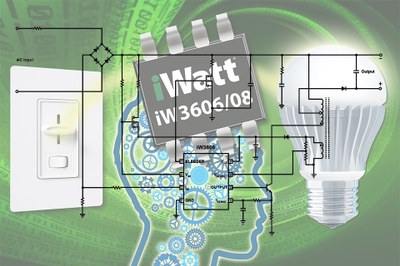 iWatt's new driver ICs both promise high dimming performance while lower BOM costs, as is demonstrated in the simplified application circuit