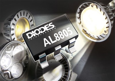 Diodes' AL8805 1A LED driver simplifies low voltage low cost lighting design.
