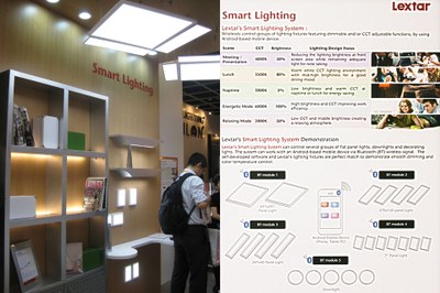 Lextar introduced its Smart Lighting solution system - of course - was a highlight of the show