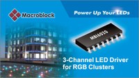 Macroblock's MBI6020 for LED architectural lighting systems offers reliable and long-distance transmission.