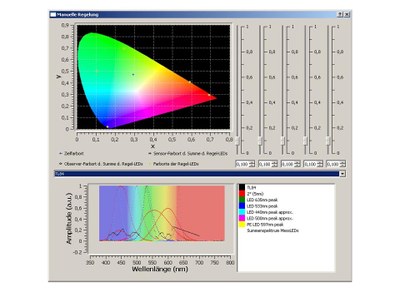 The sensor models of the simulation tools are suited to the simple teaching (programming) of different tasks, for instance RGB and XYZ sensors measurement.
