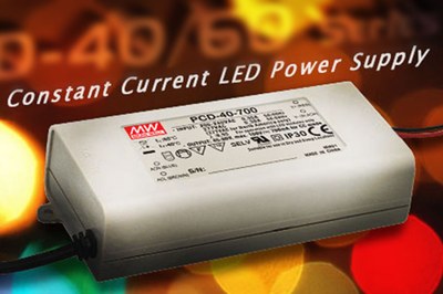 Mean Wells new PCD/PLD-40/60 series offers similar features like the recently introduce PCD/PLD-16/25 LED power supplies