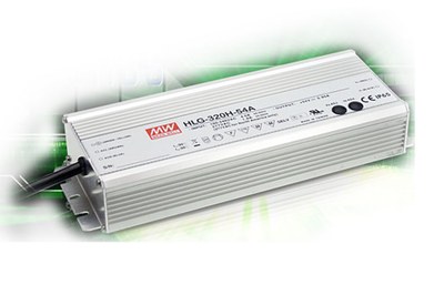 MEAN WELL  HLG-320H series high efficiency metal case LED power supply