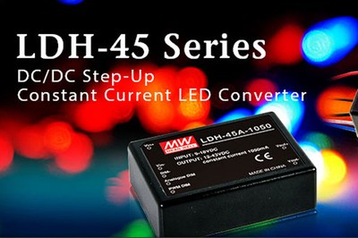 Mean Well's new LDH-45 series possess high efficiency up to 95%