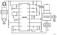 A typical application circuit using the LM3450.