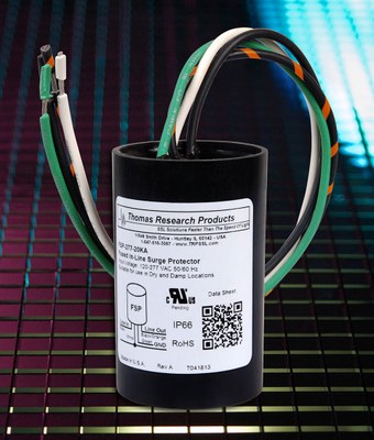 Thomas Research Products ' new FSP3-277-20K model surge protector for for outdoor LED luminaires