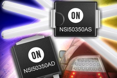 On Semiconductor's new NSI50350xx series constant current LED driver ICs are available in 11W and 5.8W versions