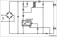 Figure 2 - Basic application schematic with LinkSwitch-PL.