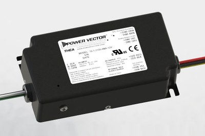 Power Vector's THEA 56 Led Power Supply provides up to 56 W with 1.4 to 2.1 A
