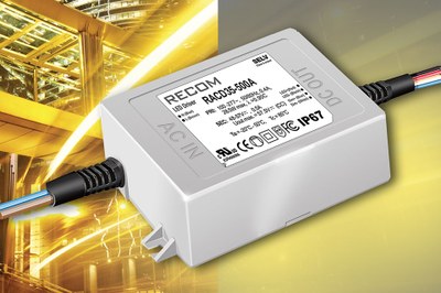 RECOM's new RACD25-A and RACD35-A are so-called 3-in-1 dimmable LED drivers allowing different dimming methods