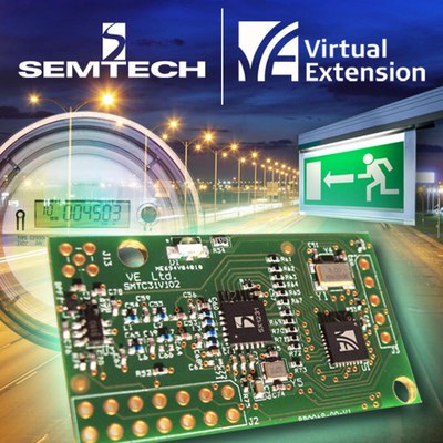 New chipset pairs Semtech SX1231 ISM transceiver with Virtual Extension VE209S mesh controller for highest performance in smart lighting and smart environment applications