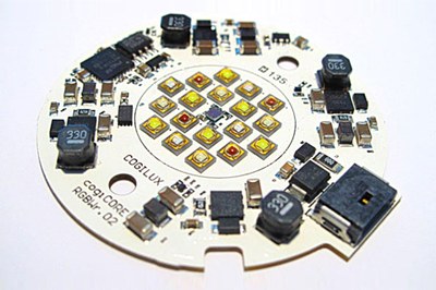 Cogilux relies on Häusermann's HSMtec boards for it's Zhaga Book3 compliant multicolor lighting module