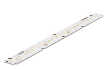 Samsung S-Series has a luminous efficacy of 160 lm/W (4000 K CCT at tp = 50°C), which represents industry-leading performance for LED module products. The S-Series modules can replace conventional T5 or T8 fixtures with narrow width, including troffers and linear luminaires