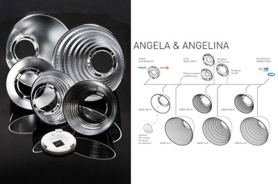 LEDiL's Angela and Angelina reflectors are available for different Zhaga compliantconnectors