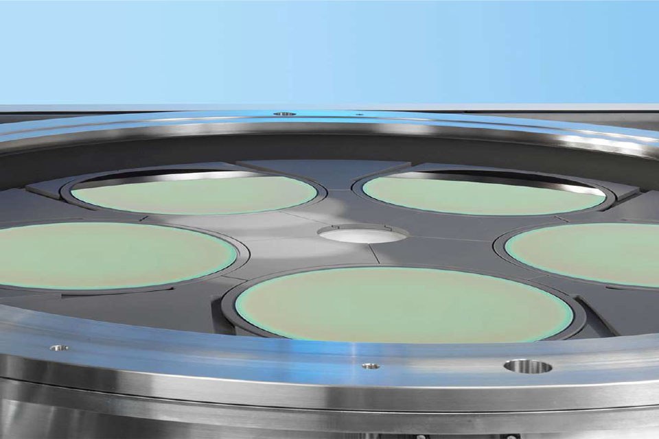 AIX G5+: fully rotationally symmetrical uniformity pattern on all five wafers