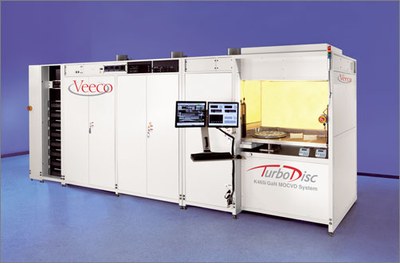 Veeco Instruments' new TurboDisc® K465i™ gallium nitride (GaN) Metal Organic Chemical Vapor Deposition (MOCVD) System.
